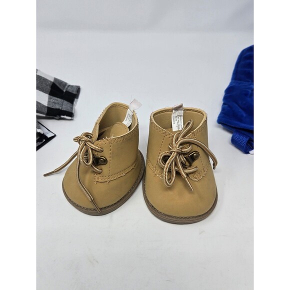 BUILD A BEAR ACCESSORY LOT CLOTHING BACKPACK HIKING BOOTS NBA WARRIORS KIDS TOYS - Picture 9 of 12